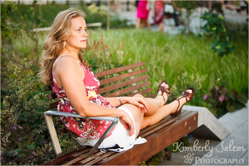 Jess - on bench