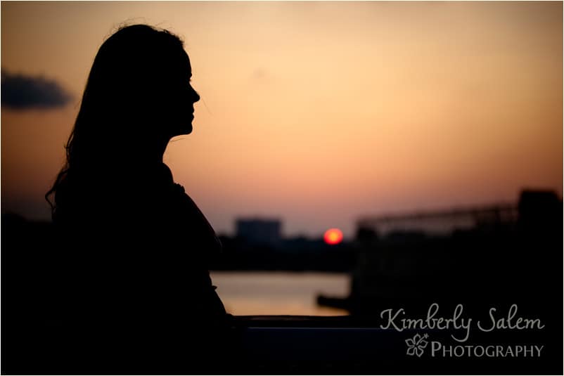 Jess - sunset silhouette