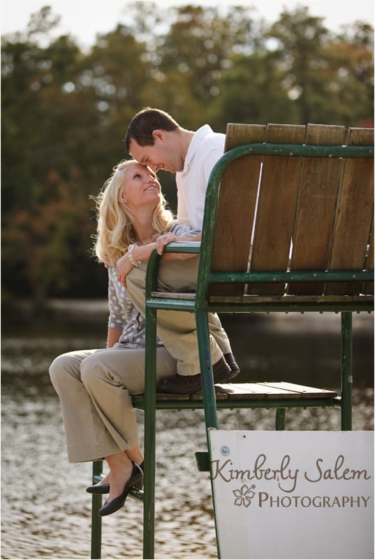 Jenna and Bob on lifeguard stand