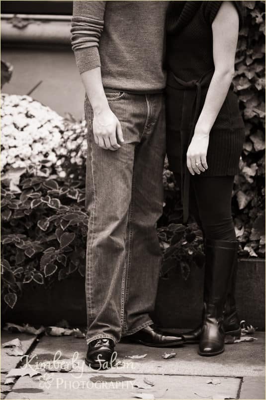 Sarah and David b&w ring shot