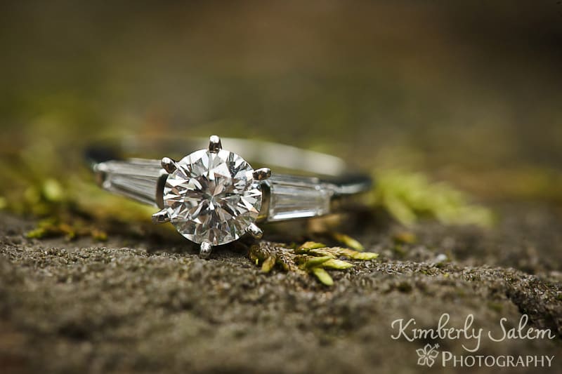 Engagement ring closeup