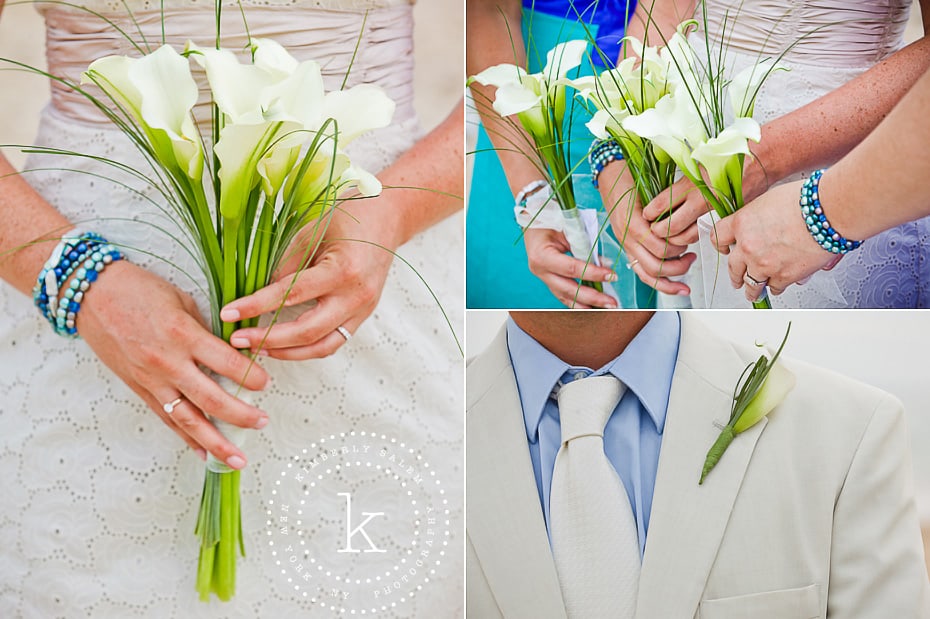 calla lily details - beach wedding