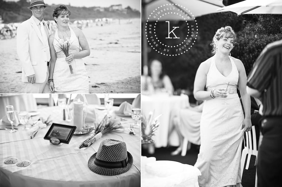 black and white wedding images - beach wedding