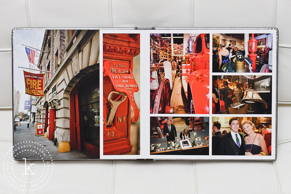 wedding album spread - fire museum details - 11