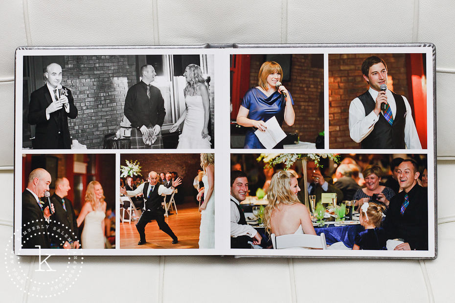 wedding album spread - speeches - 13