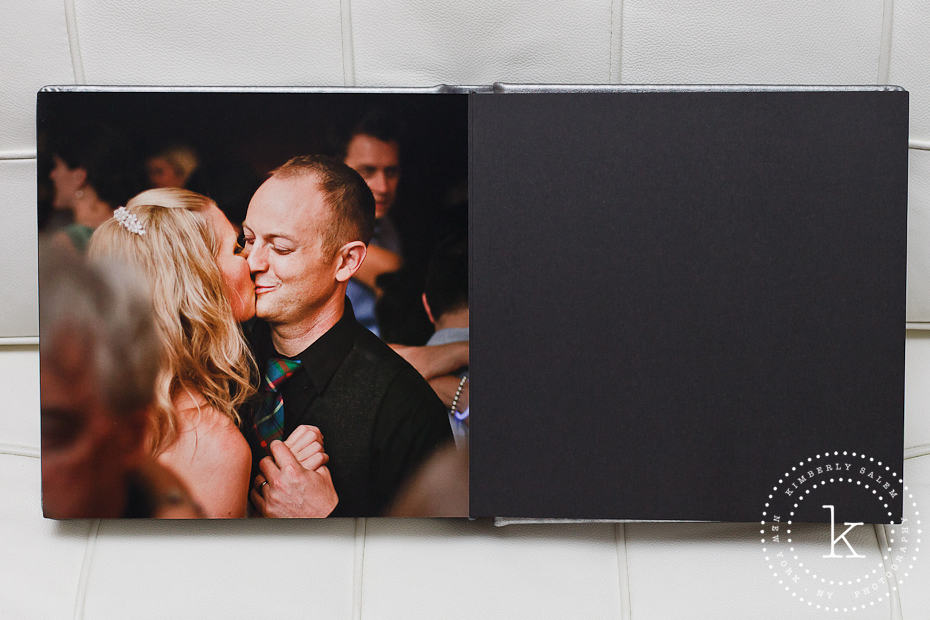 wedding album spread - kiss - last page 