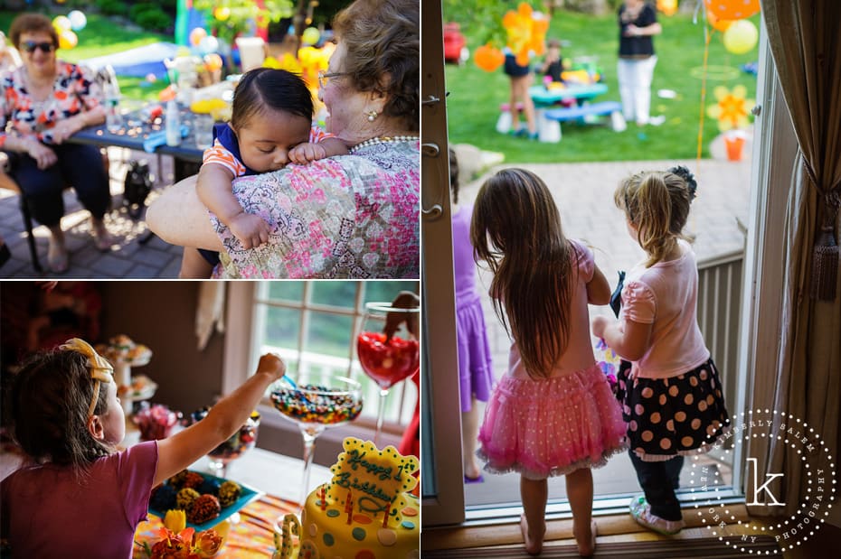 kids playing at birthday party