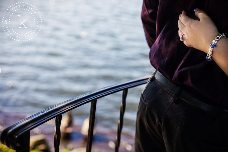 engagement ring and lake - long island