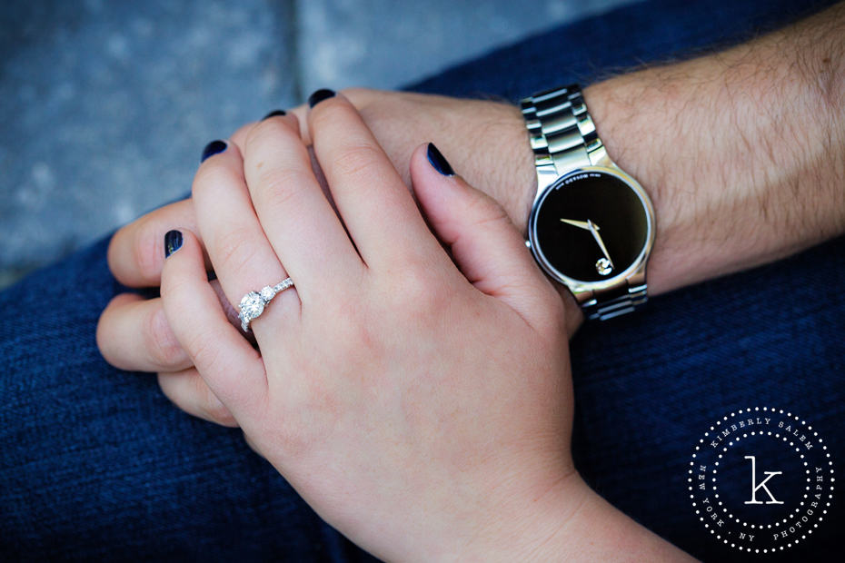 engagement ring and watch