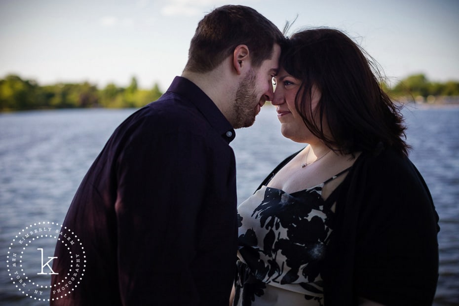 engaged couple - looking into each other's eyes