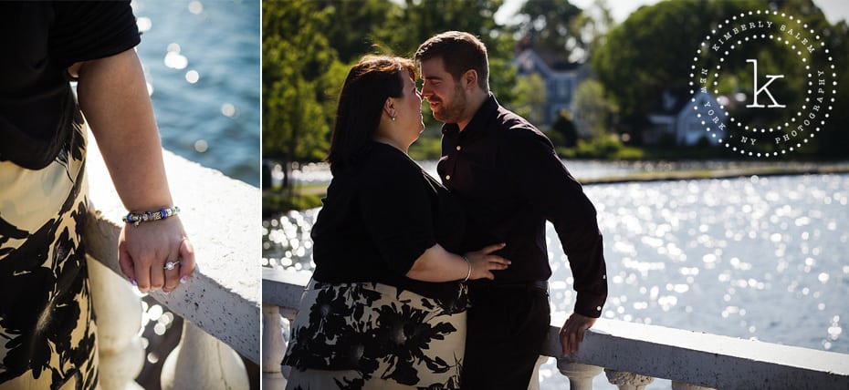 engagement ring and couple diptych