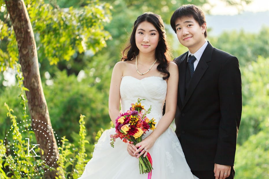 bride and groom portrait