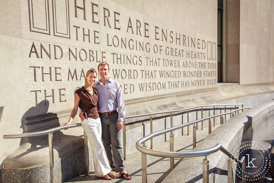 engaged couple at the Brooklyn Library - inscription