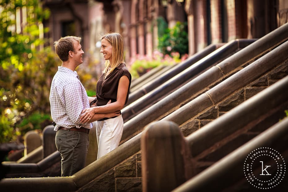 engaged couple in Brooklyn, NY