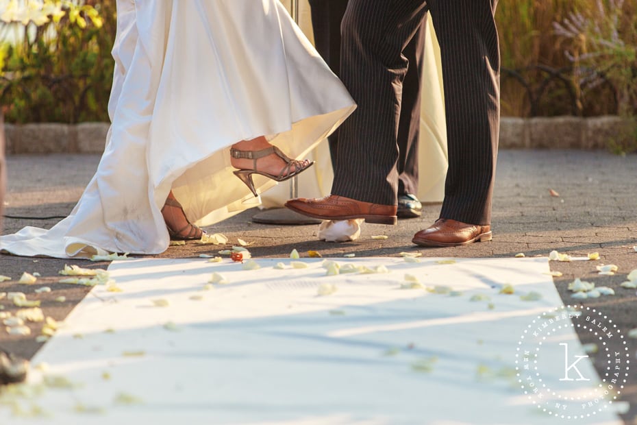 Wedding ceremony - breaking the glass