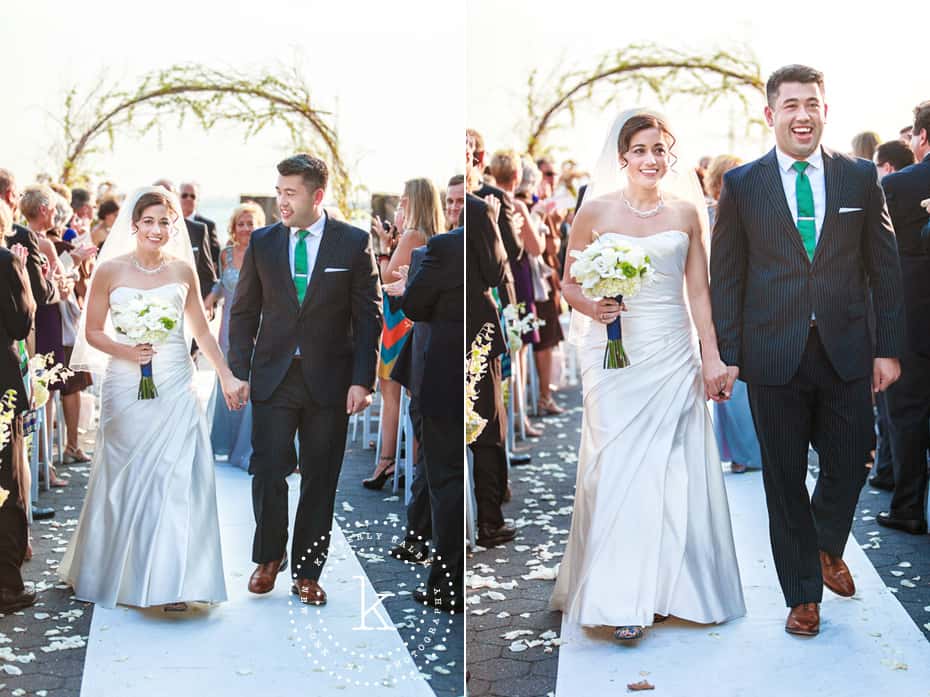 Wedding ceremony - Battery Gardens - recessional