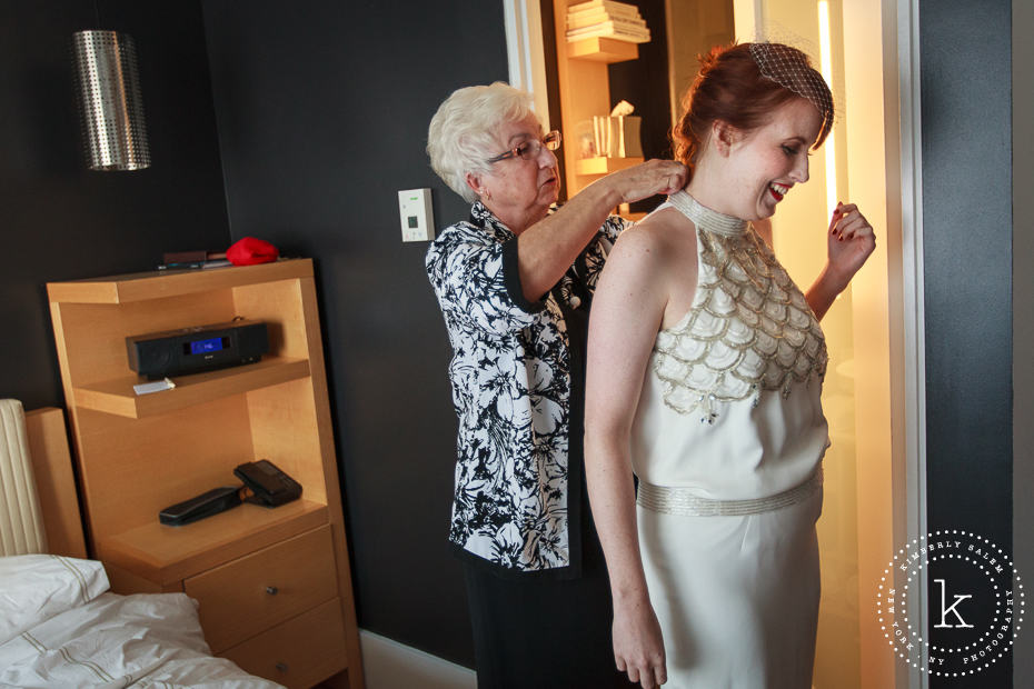 bride getting ready