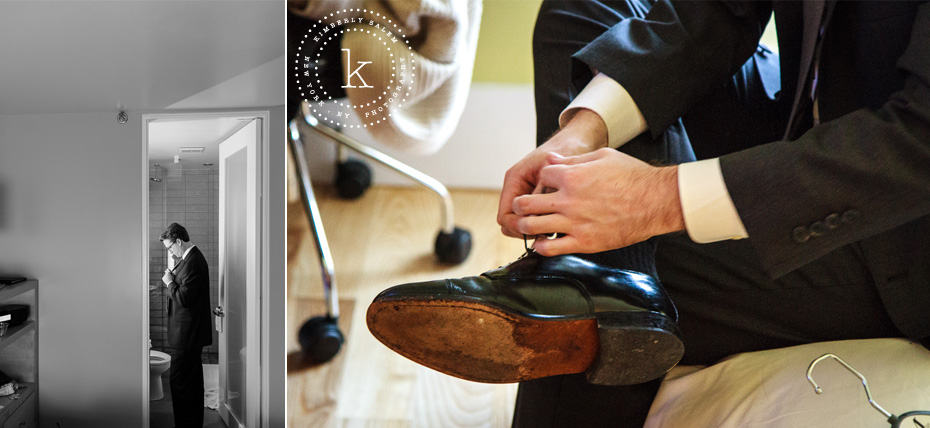 groom getting ready