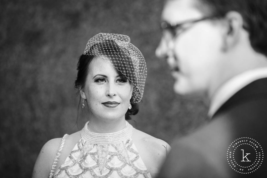 bride looking at her groom