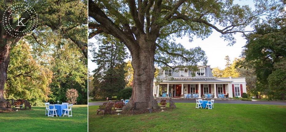 Exterior of the Scarsdale Women's Club - wedding reception