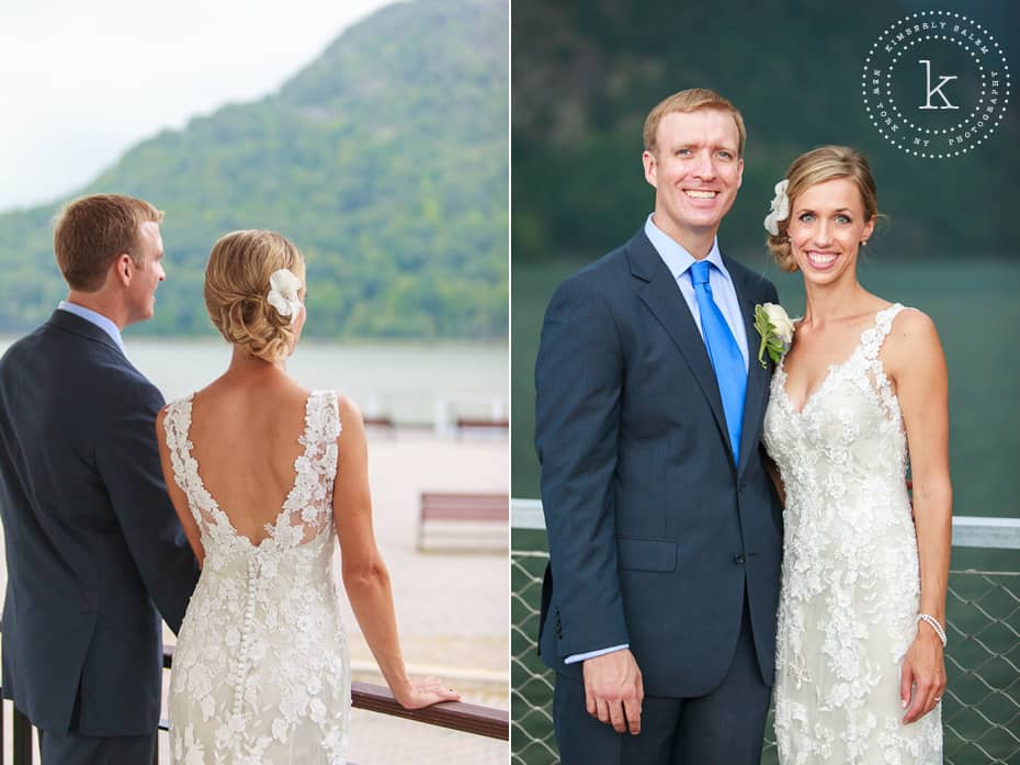 Bride and groom - Hudson River portraits