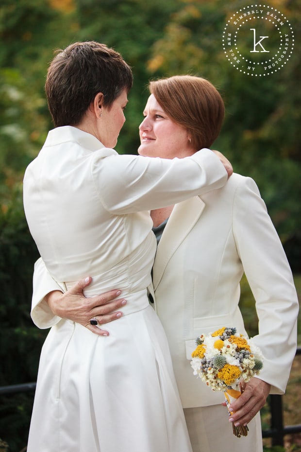 two brides and their First Look