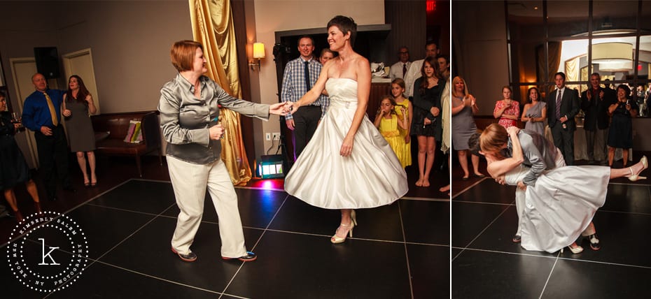 two brides - first dance diptych