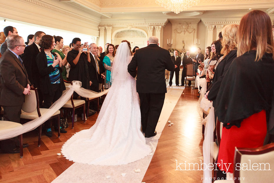 wedding - walking down the aisle