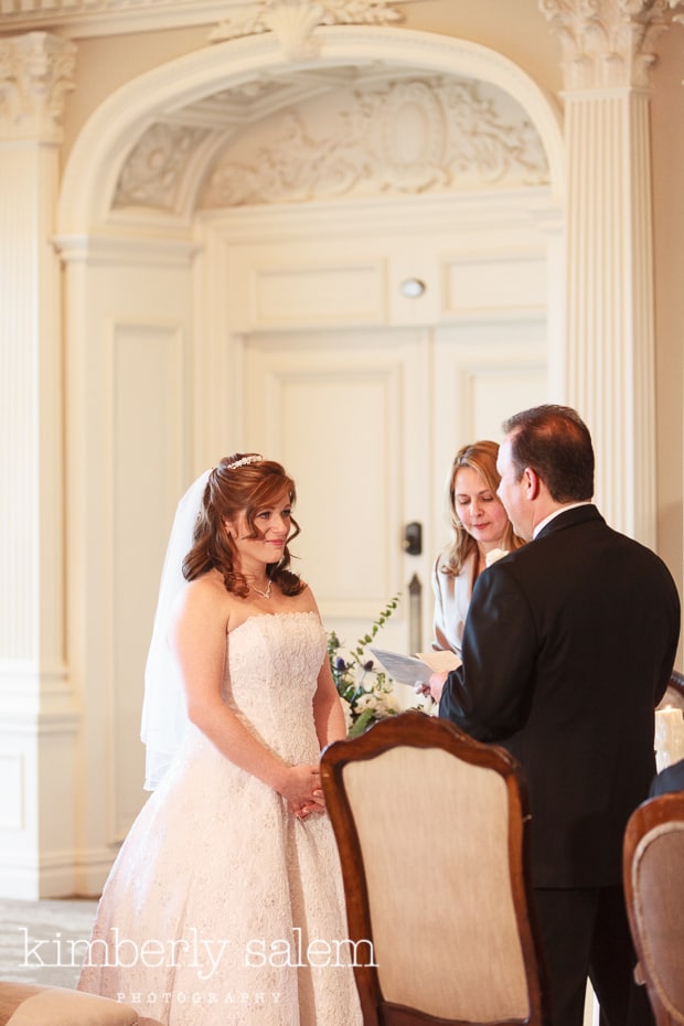 wedding ceremony - bride and groom