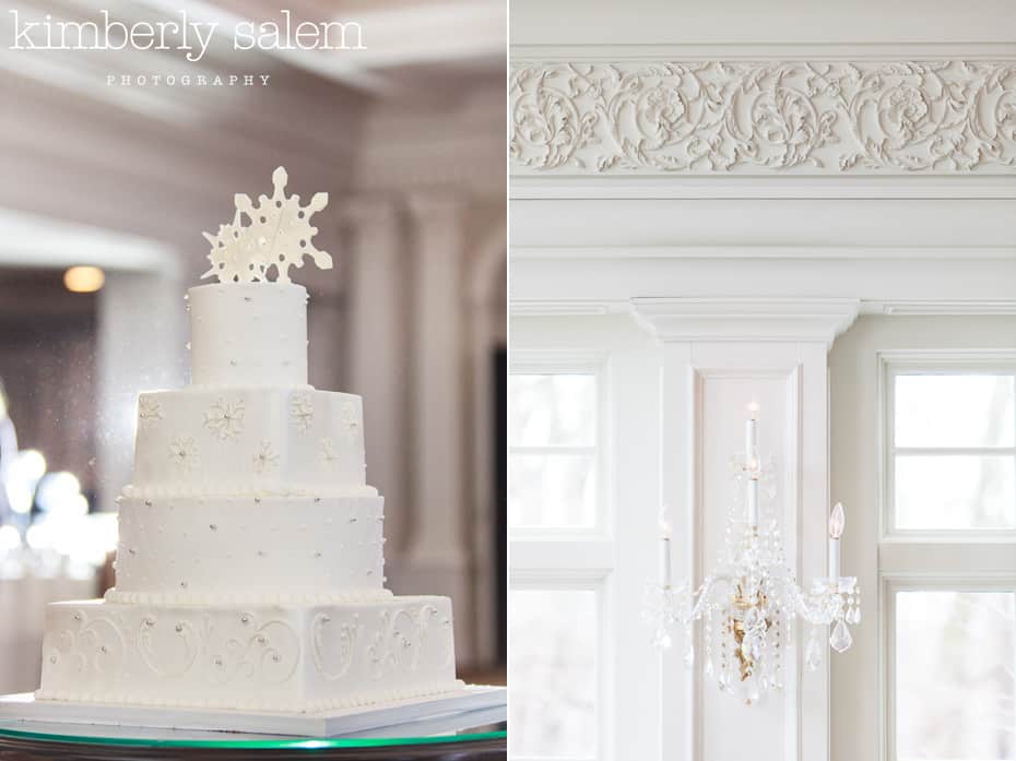 wedding cake and decor detail