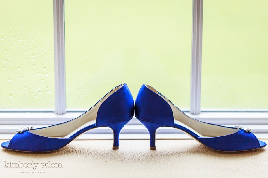 blue wedding shoes