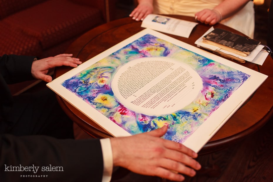 wedding ketubah detail