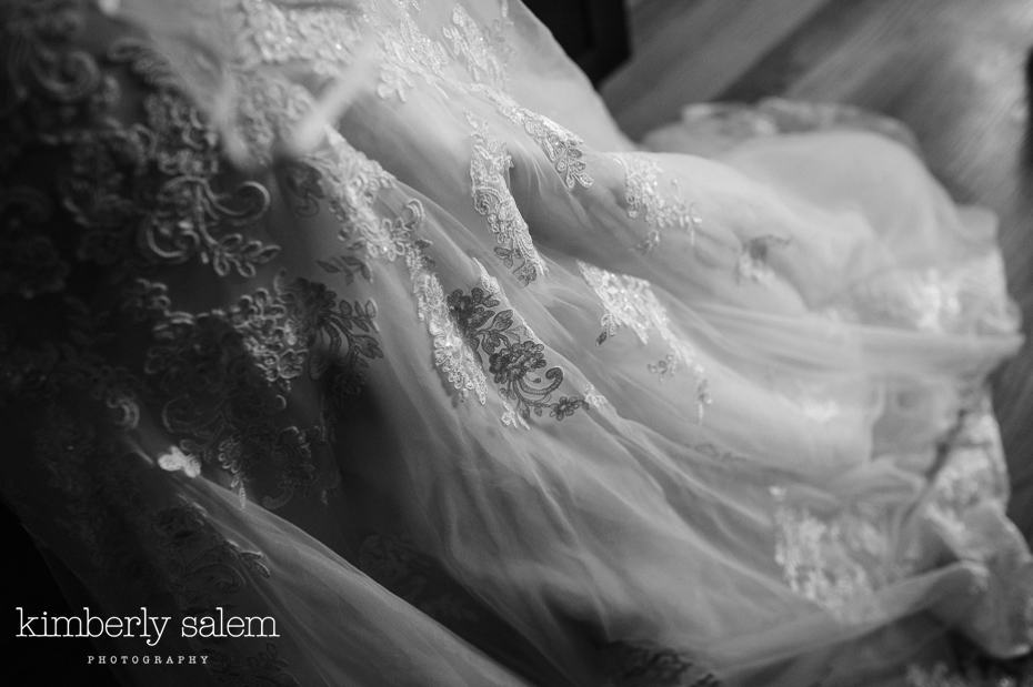 wedding gown lace detail