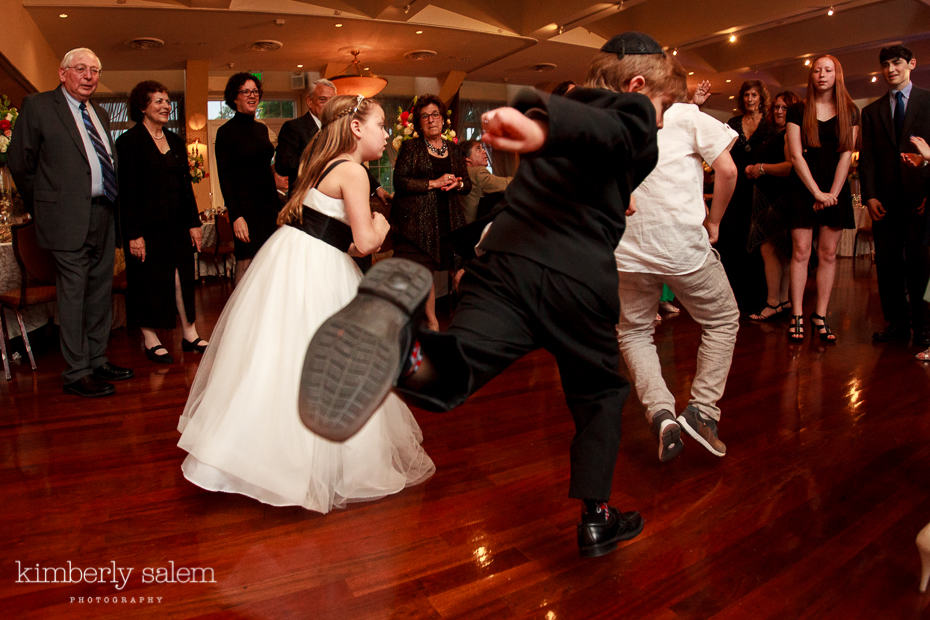 kids dancing at wedding