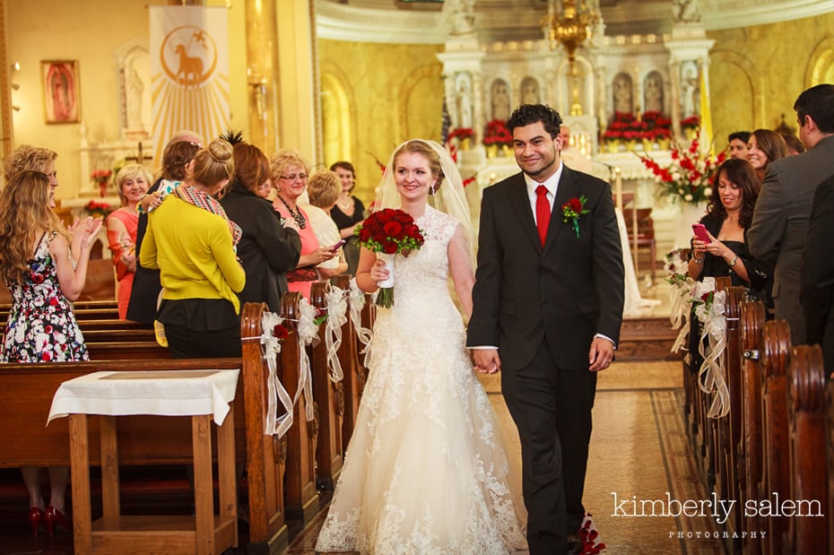 wedding recessional after ceremony