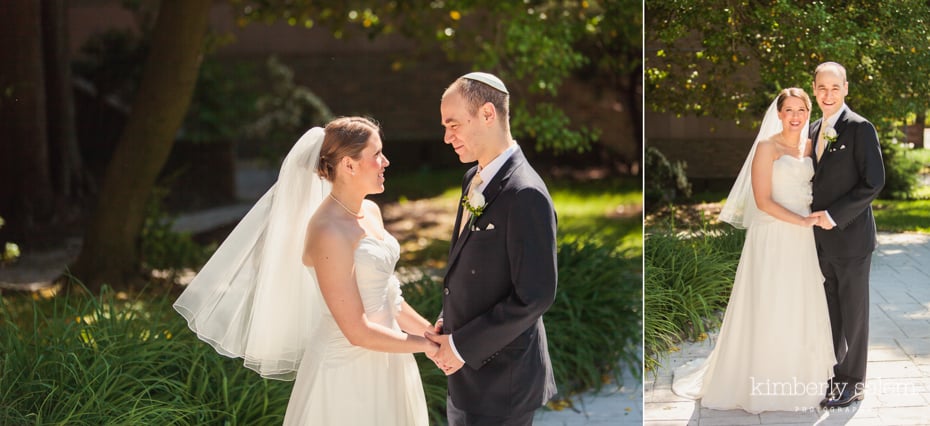 bride and groom portraits - color