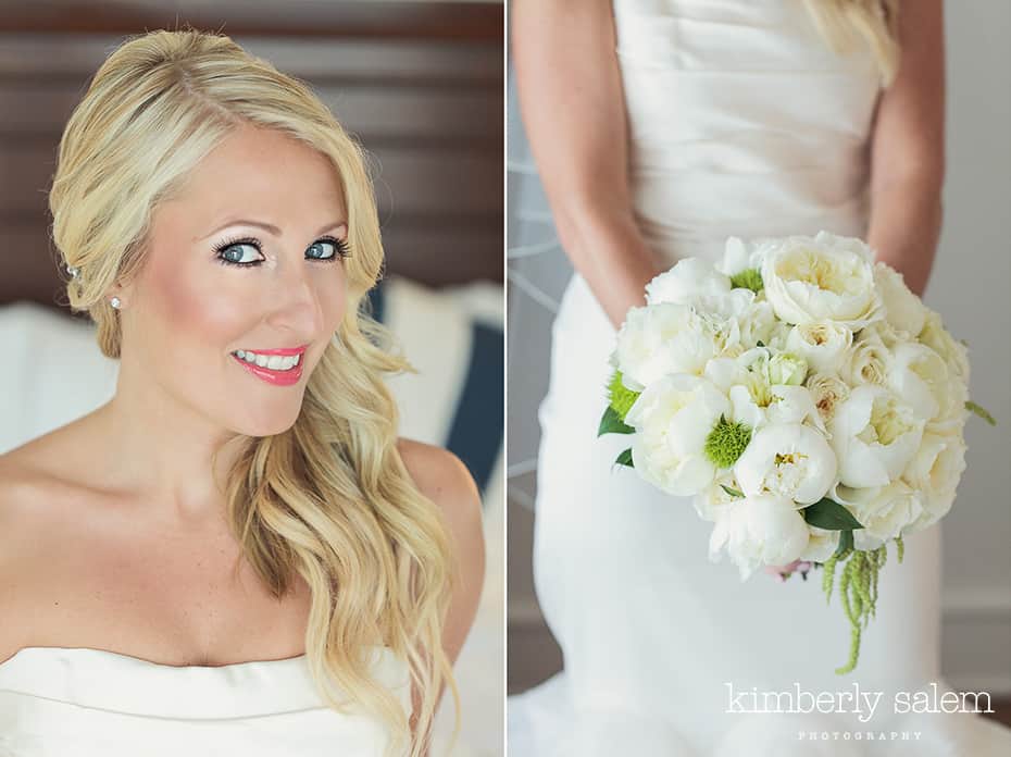 bride diptych with bouquet