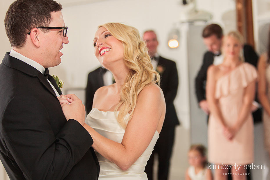 Bride and groom first dance