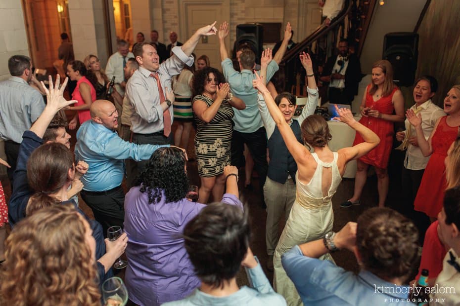 reception dancing at prospect park boathouse