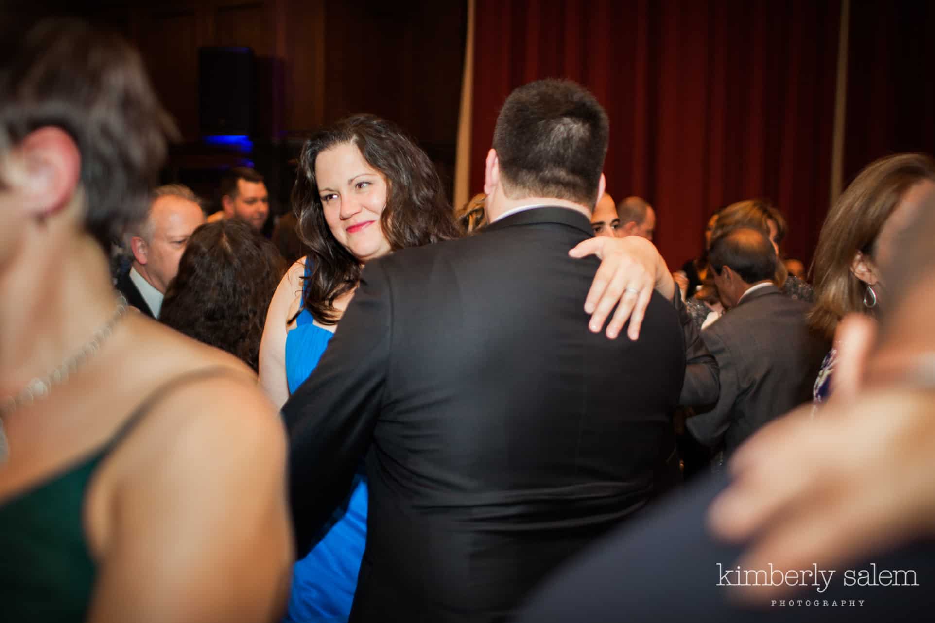 Bride and groom dancing at Reid Castle wedding