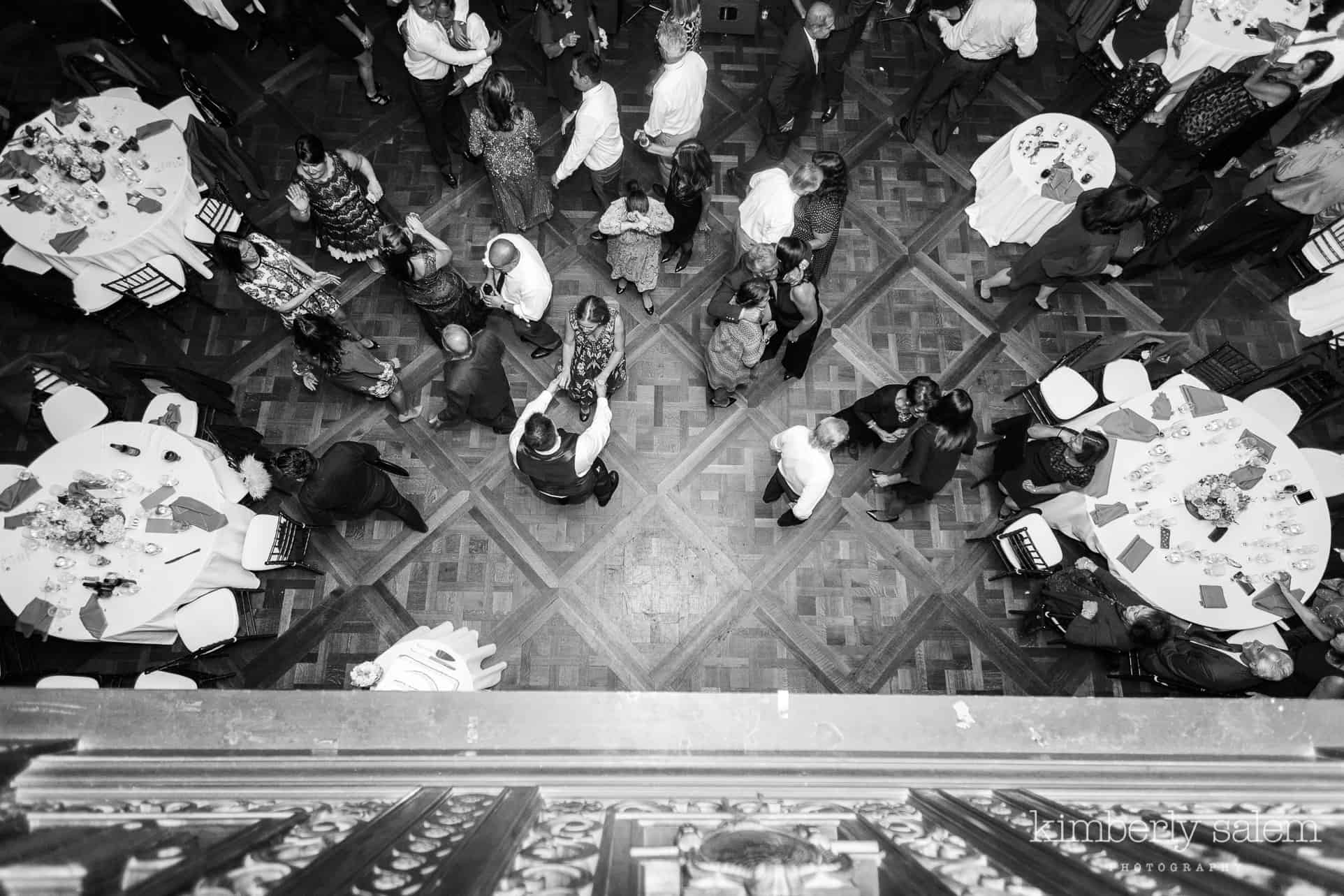 photo from the balcony of Reid Castle - wedding reception